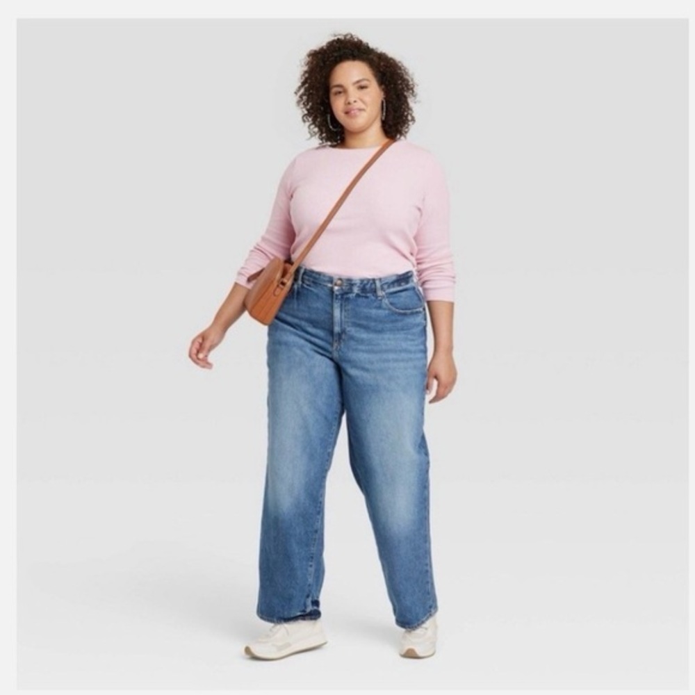 Universal Thread 90s Baggy Jeans High Rise Relaxed Fit 100% Cotton Size 16 NWT